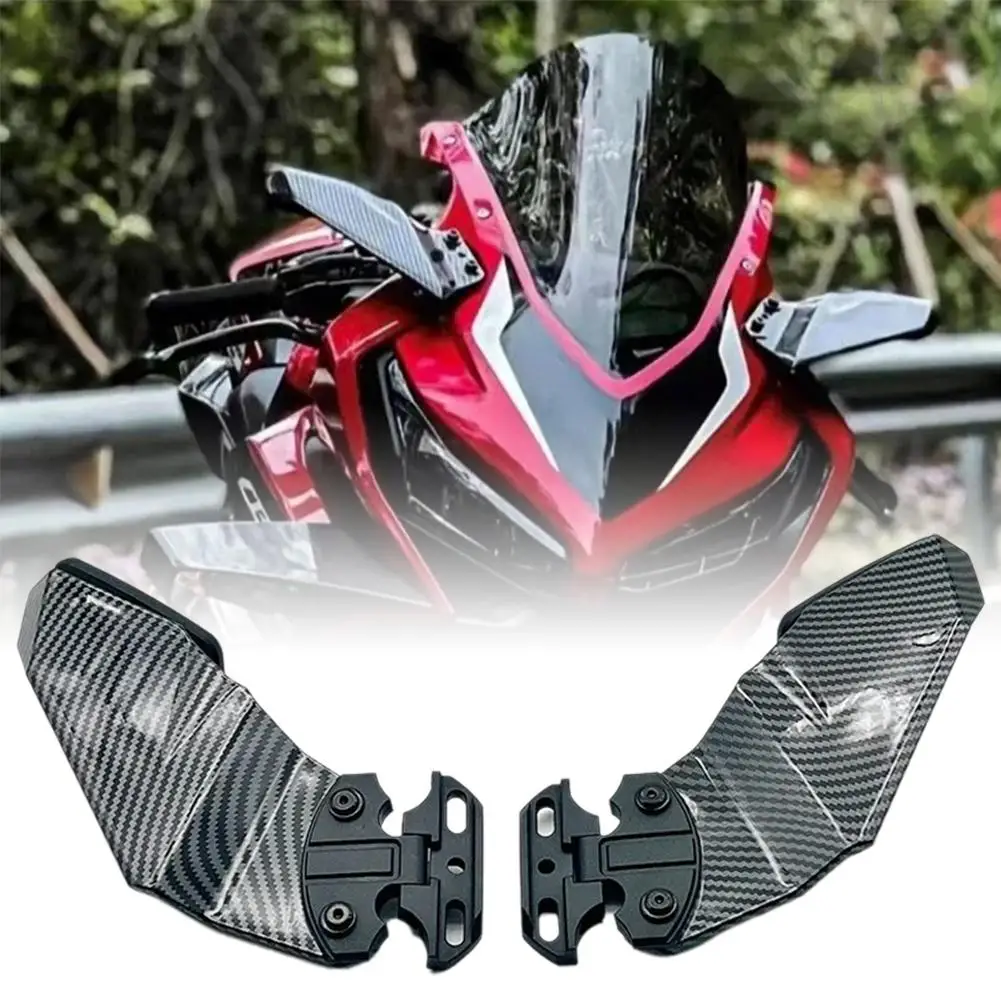 Rétroviseur Partners Wing Kit, Universel pour Honda CBR Moto YZF Winglet Kit Spomicrophone Carénage Arrière