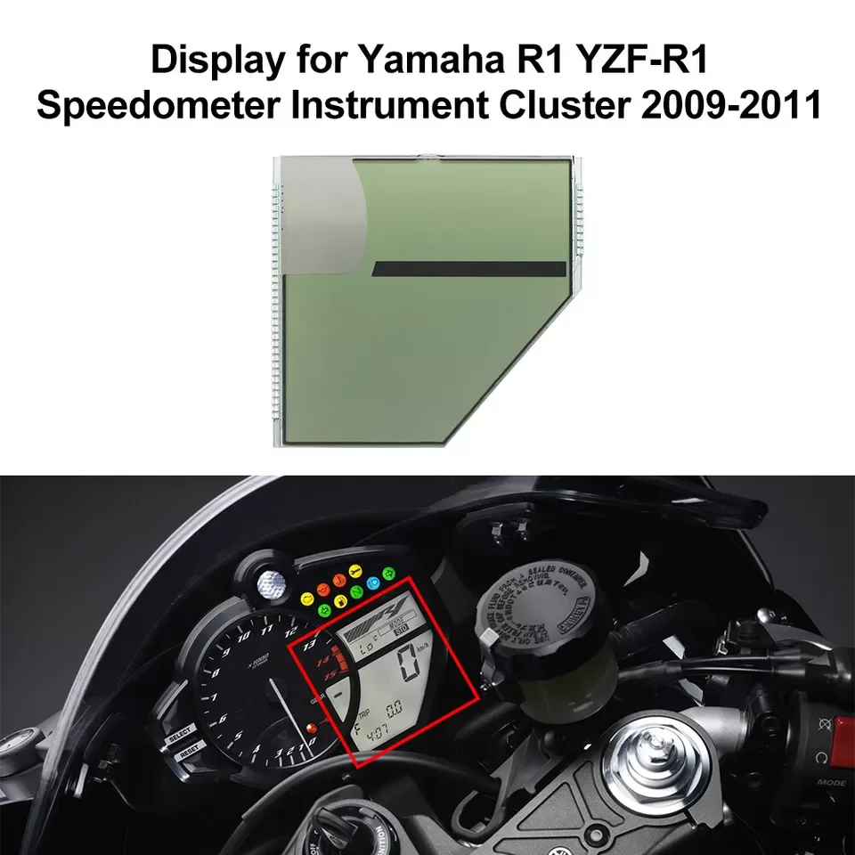 Display for Yamaha R1 YZF-R1 Speedometer Instrument Cluster 2009-2011