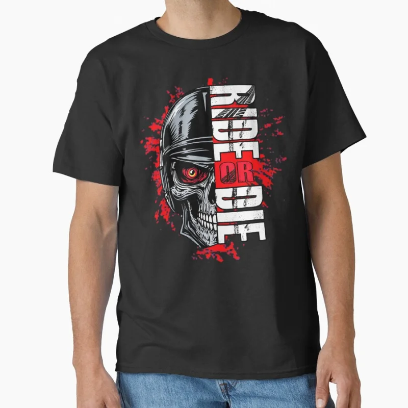 

Fast and FuriouFunny Ride or die vintage speed race Short-sleeve crewneck T-shirt for motorcycle rider large size Adult Tops