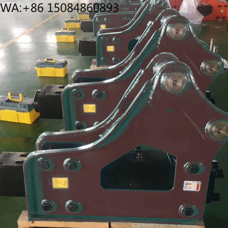 Custom Label Hydraulic Rock Demolition Breaker Hammer, Adjustable Chisel Excavator Attachment For Quarry Construction Jobs