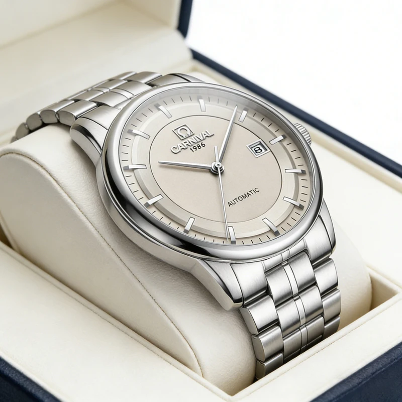 CARNIVAL Automatic Mechanical Wrist Watches For Men Top Brand Luxury MIYOTA Movement Men Watch Sapphire Glass Waterproof Watch