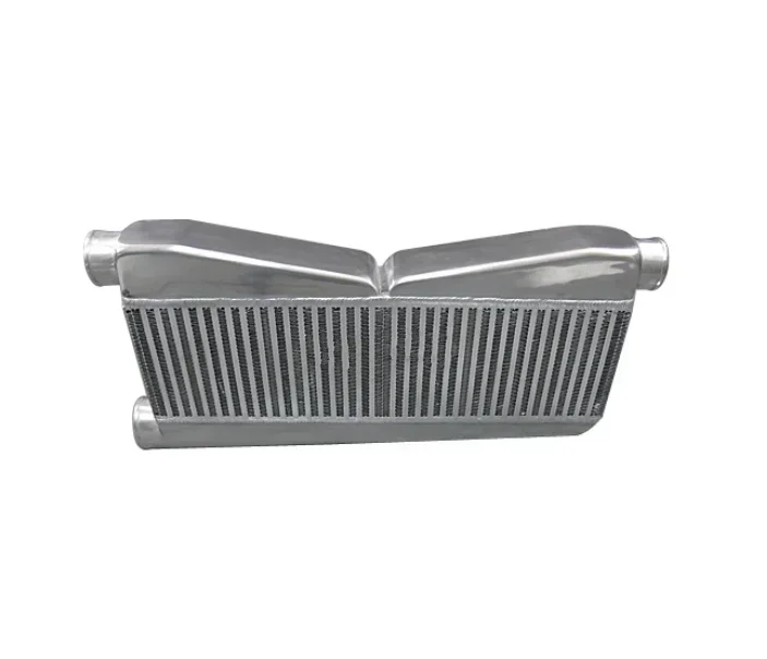 Universal Intercooler Twin Turbo FMIC Intercooler 2-in-1-out  suitable For Mustangs  Camaro