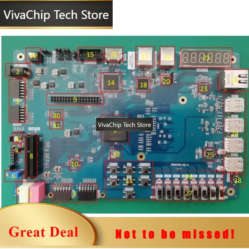 VivaCTFor PRA040 Altera Risc-V FPGA CYCLONE 1010CL040YF484 Development Board