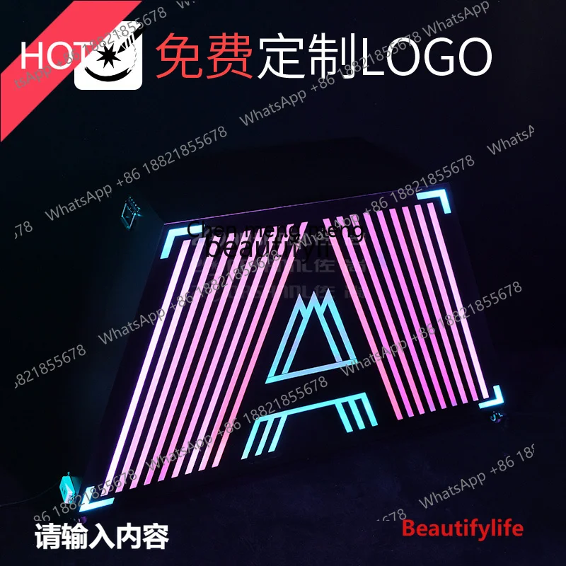 

Bar luminous dj disc table night disc table movable bluetooth voice-activated luminous bar table