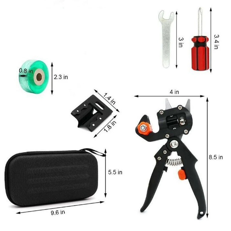 pzhi-9点セット-プロ仕様-農業用剪定ばさみ、接ぎ木用ハサミ、2-in-1の果樹用剪定ばさみ＆ギロチン刃、庭用剪定用具