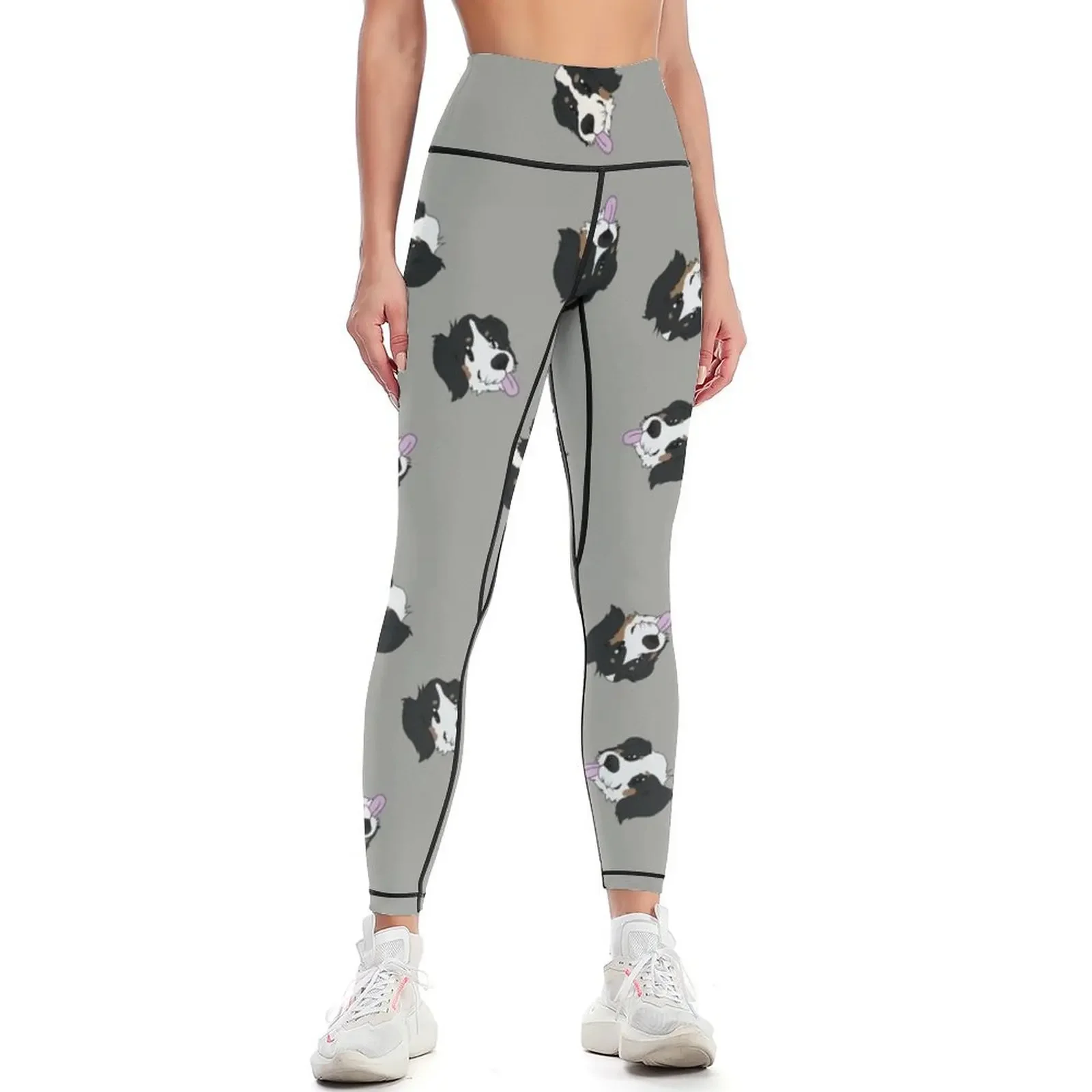 

Bernedoodle doodle cute Pattern Leggings sports tennis for Women's push up flared gym's clothing Womens Leggings