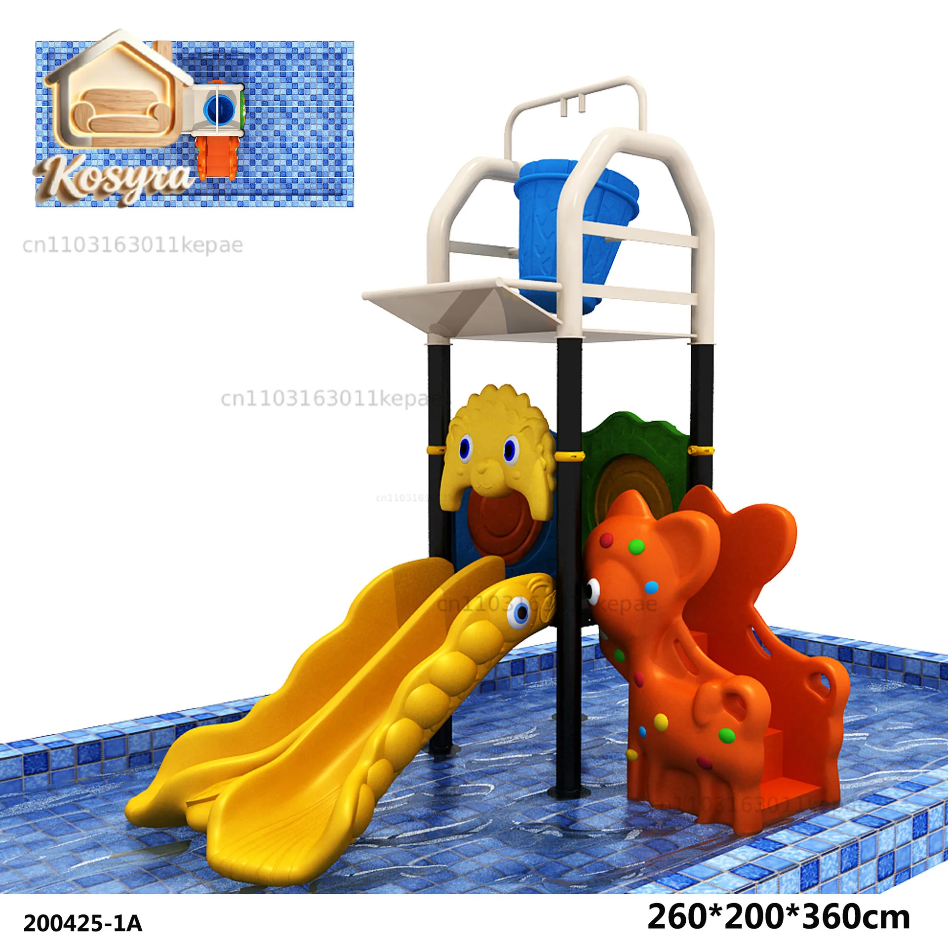 Children's Outdoor Slide Amusement Equipment Swimming Pool Property Area Scenic Area Water Village Playing Pool Water Park Slide