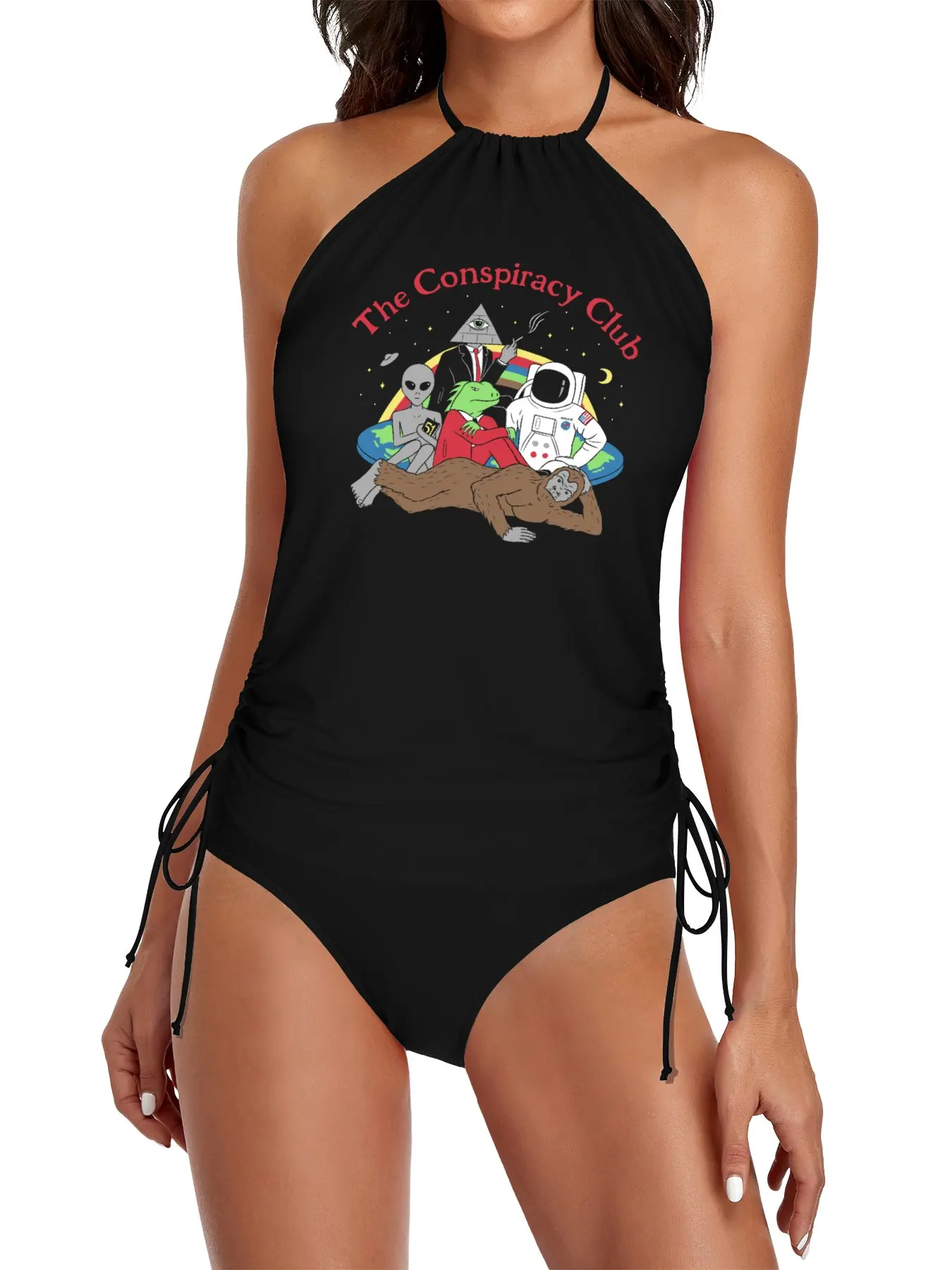 

The Conspiracy Club Split Swimsuit Set women's swimwear swimwear 2025 women swimwear for women 2025
