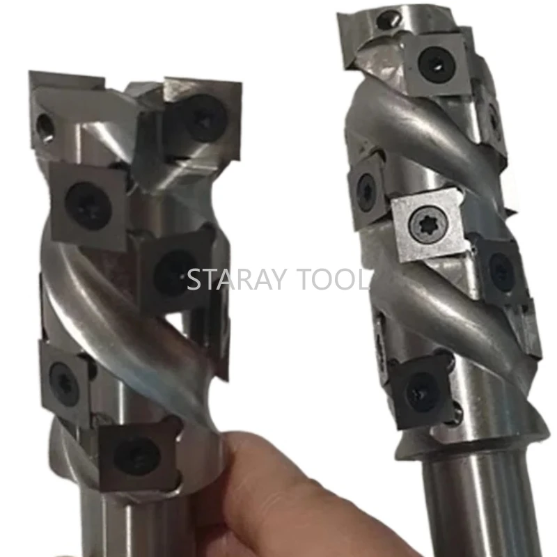 1/2 Inch Shank 32MM Cutting Diameter Carbide Insert Flush Trim Router Bit for Woodworking Trimming