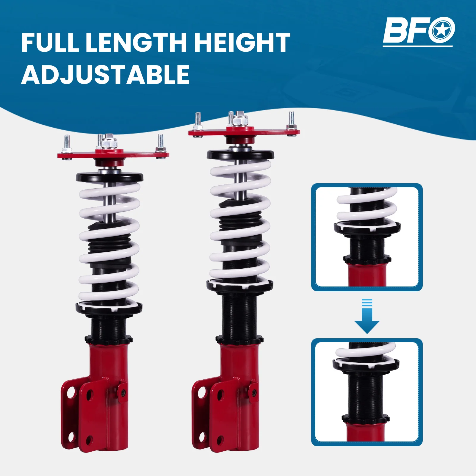 24 Damping Levels Coilovers Suspension Lowering Kit for Subaru Legacy 2005 2006 2007 2008 2009
