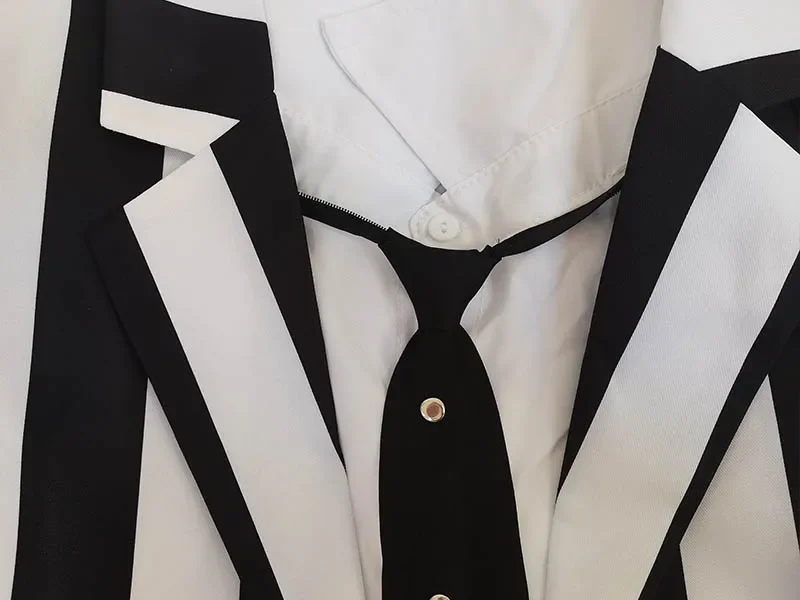 Tagliatore | Cappotto Doppiopetto Arden - Bianco/Nero – Naldi - Foto 5