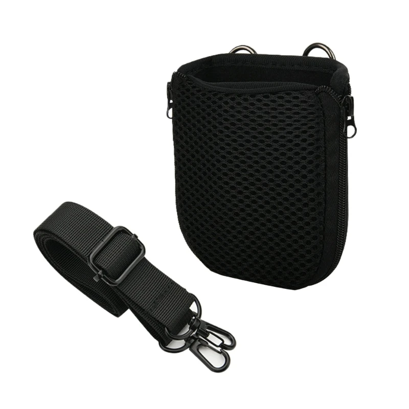 Mesh Fabric Protective Speaker Carrying Case with Adjustable Shoulder Straps for GO4/GO3/CLIP5 Music Enthusiasts