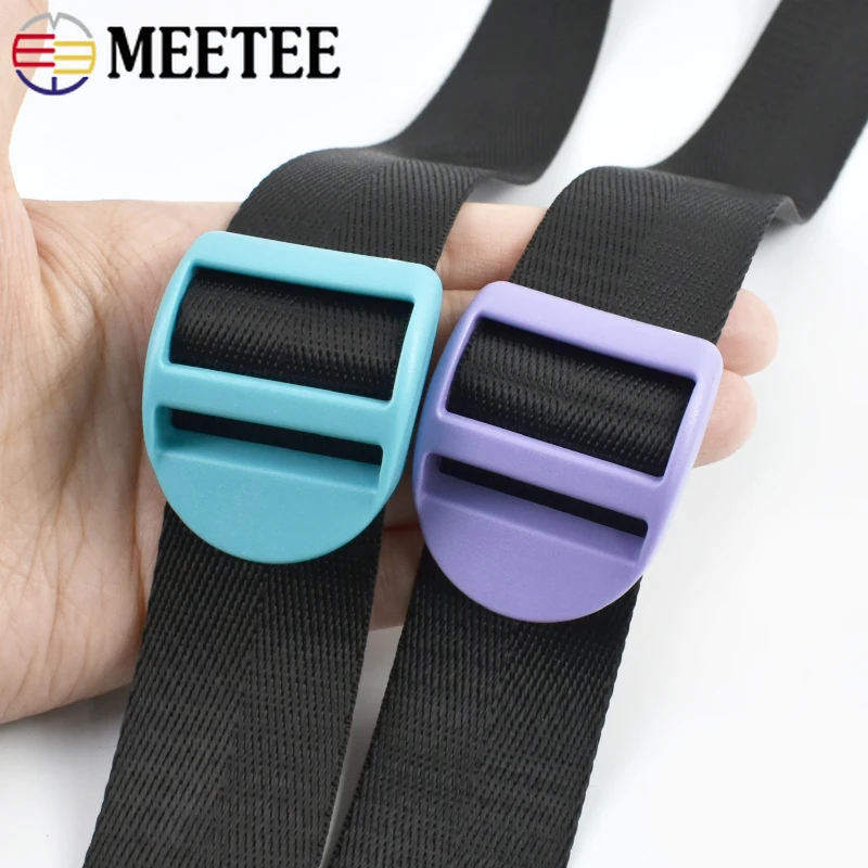 

10-50Pcs 25/32mm Plastic Release Buckles Backpack Strap Tri-Glide Slider Clasp Pet Collar Adjust Replace Buckle DIY Accessories