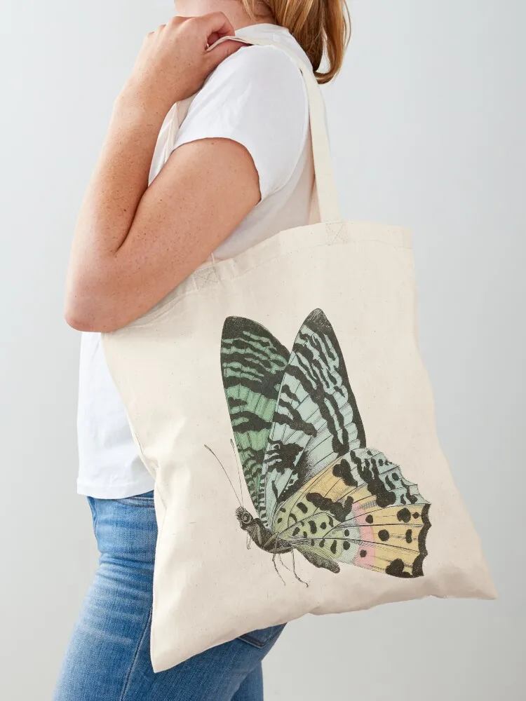 

Vintage Rainbow Butterfly Tote Bag cloth bag woman tote bag woman hand bags canvas bags