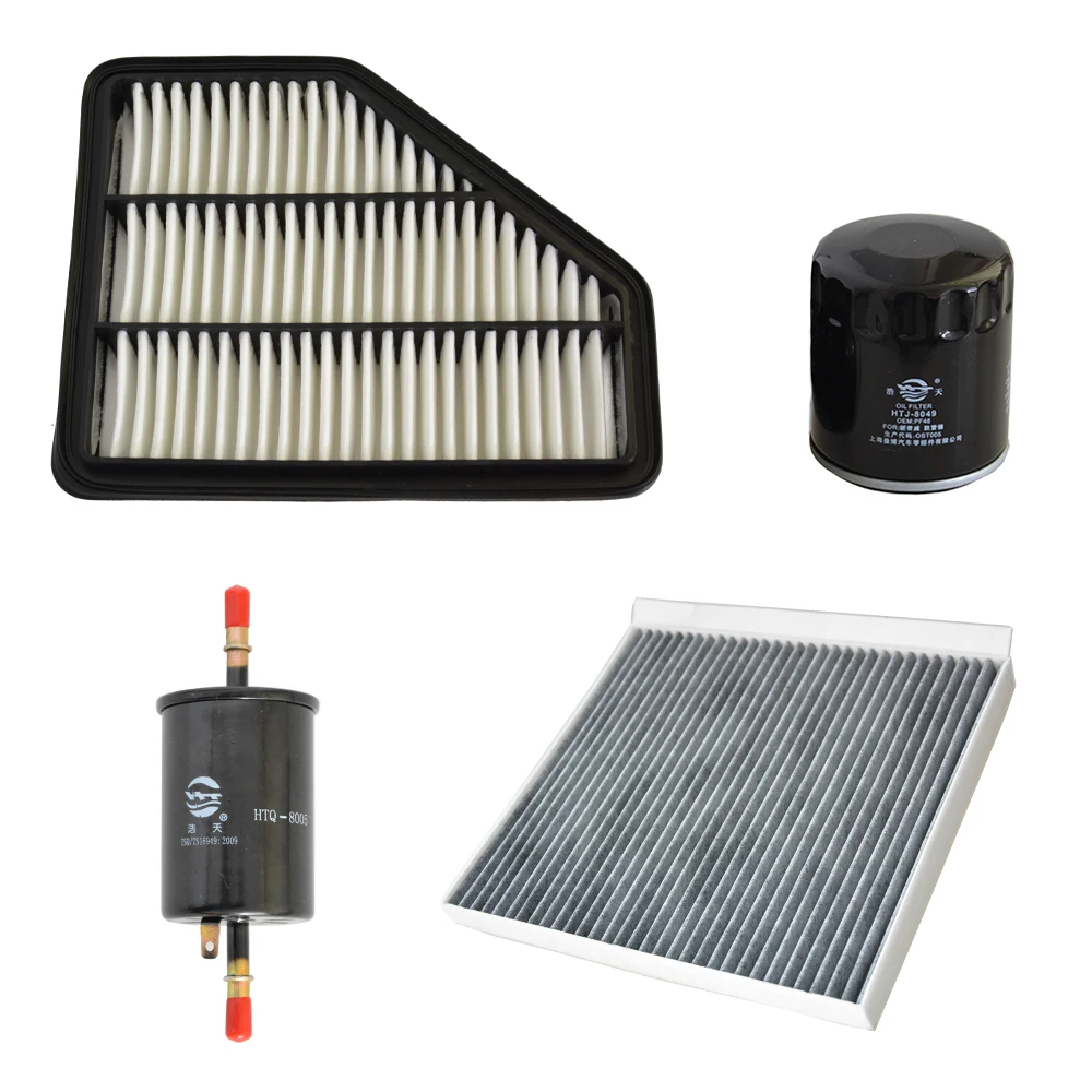 4Pcs Fuel Oil Cabin Air Filter Kit For CHANGAN CS75 (S301) 1.8T 2.0L 2013- 89017524 1109013-M01 8119011N02 96335719 96444640