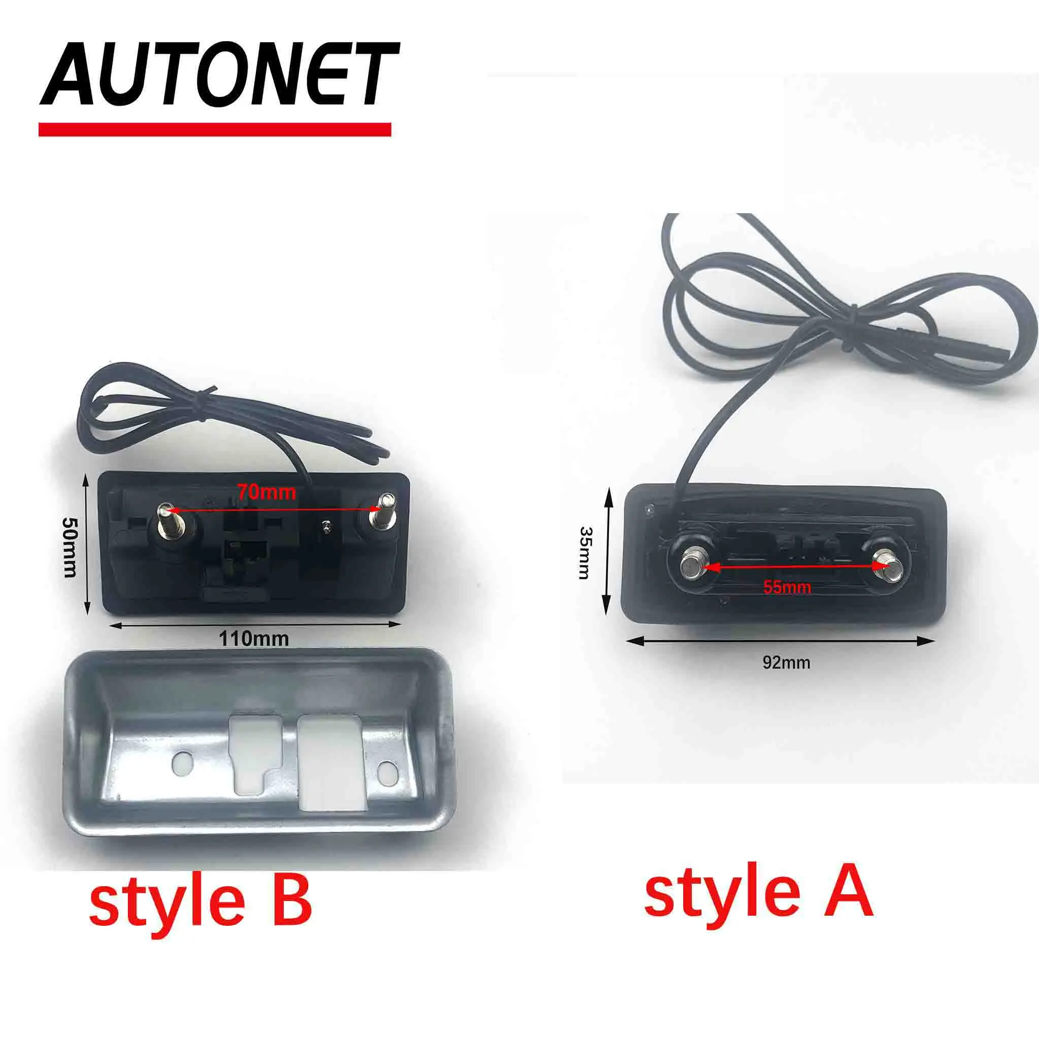 AUTONET Backup Rear View camera For Skoda Yeti 5L 2009~2017 Night Visioin Trunk Handle Camera parking