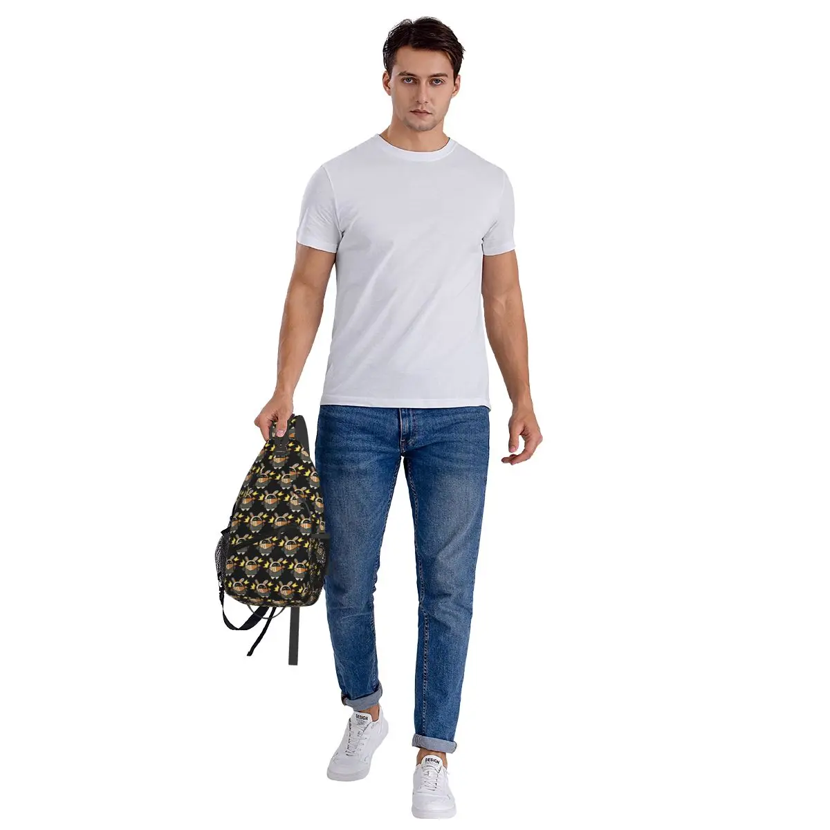 حقيبة صدر Bangboo Zenless Zone Zero للرجال حقيبة ظهر كروس للرجال حقيبة صدر للسفر والمشي لمسافات طويلة حقيبة كتف يومية #6