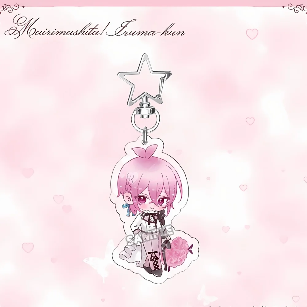 Anime Mairimashita! Iruma-kun Acrylic Keychains Cute Asmodeus Clara Opera Kawaii Bag Pendant Fans Collection Gift Key Rings