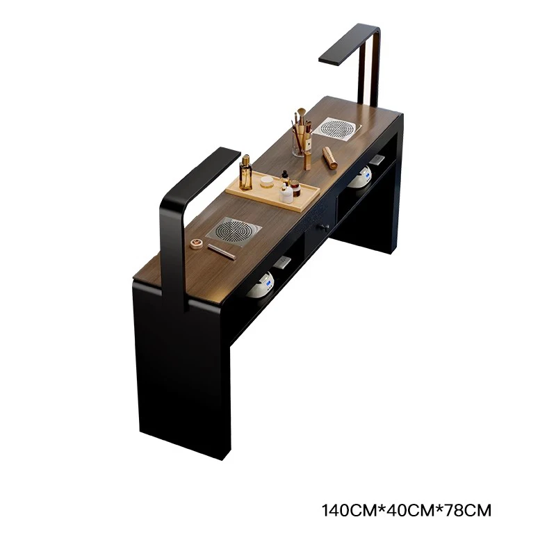 

Professional Nail Table Equipment Luxury Design Manicurist Tables Drawers Display Mesa De Manicure Salon Home Furnishings