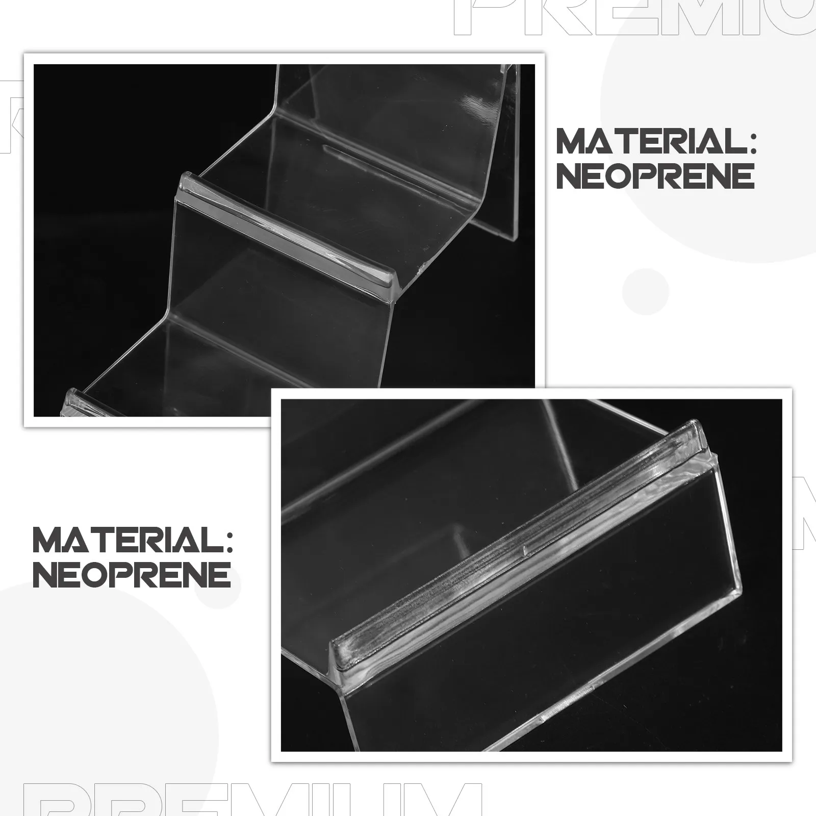 Transparent Multi-Layer Wallet Display Stand Clear Organizer for Retail Purse Handbag Jewelry Riser Perfume Organizer