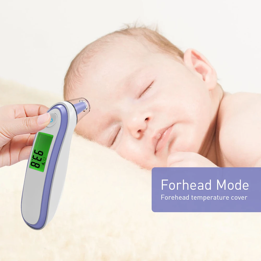 ThermometerMedical Infrared Digital Forehead Thermometer Non Contact Body Temperature Measurement Ear Thermometer for Baby Adult