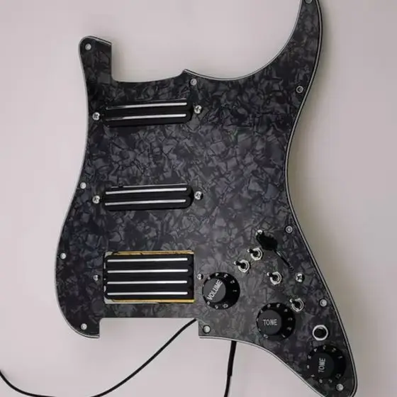 

New Style Prewired loaded Pickguard Guitar Pickups Humbucker Pickups Alnico 5 HSS Wiring Harness Push-Pull