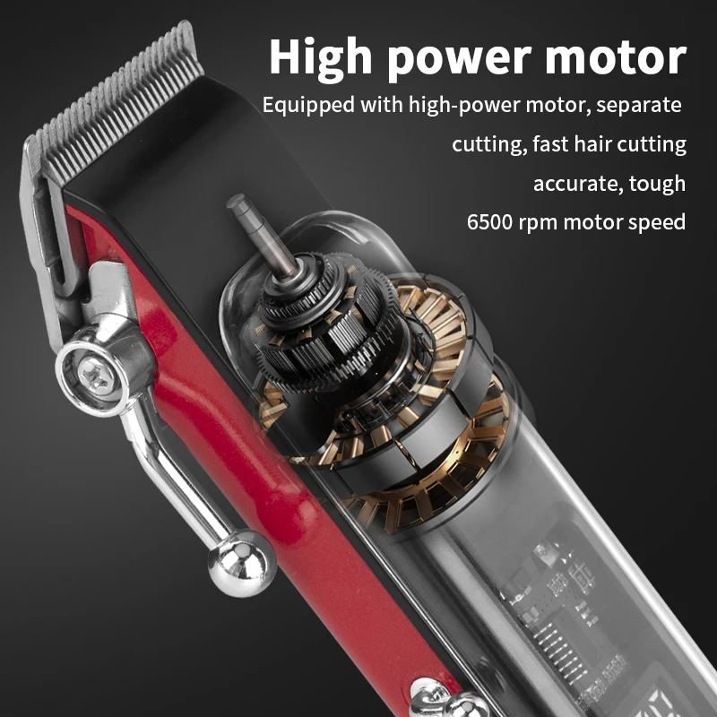 Waikil เครื่องที่ตัดขนผมไร้สายแบบชาร์จไฟได้, ที่ตัดขนไฟฟ้าแบบมืออาชีพยูเอสบีสแตนเลสสำหรับผู้ชาย