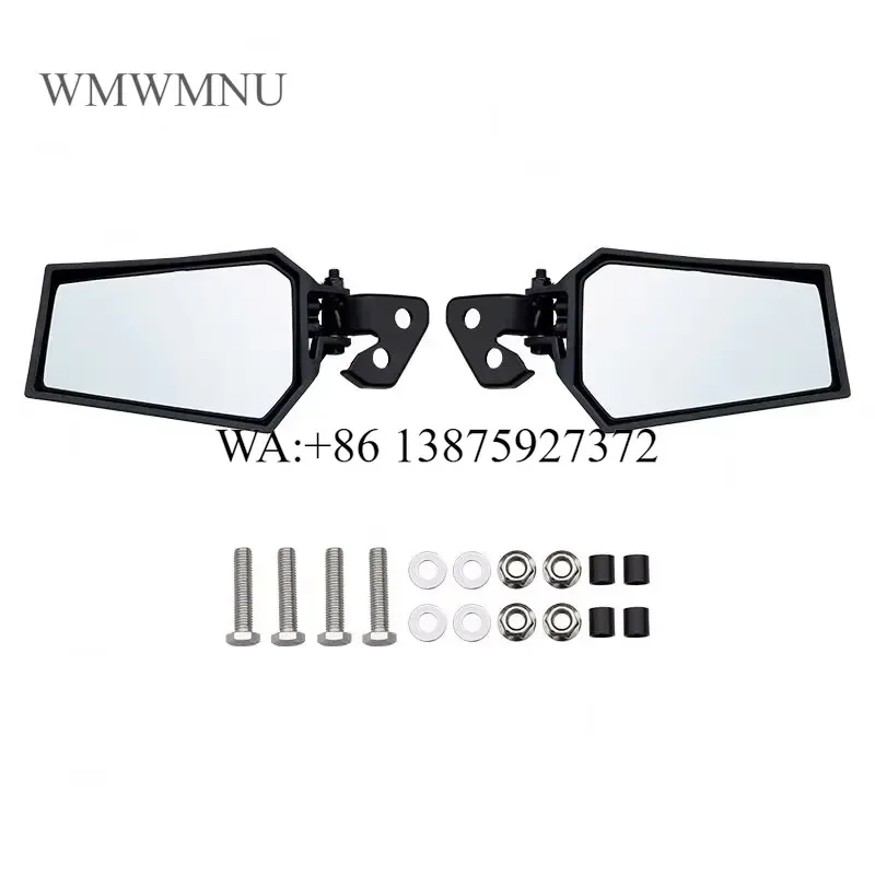 Wmwmnu Adjustable Rear View Side Mirrors for Pioneer 1000 2016-2023 Replacement Parts Accessories