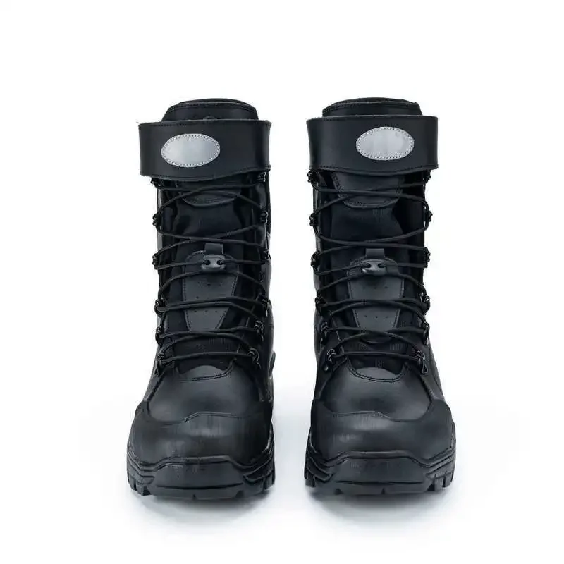 Forest protective boots Rescue boots Cowhide material Anti-smash and anti-puncture rescue fire boots Non-slip