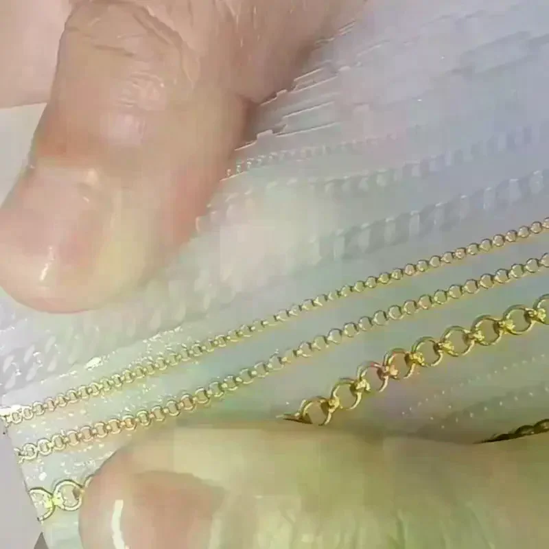 15 Mixed Sized Shaped 3D Chain Mold Soft Silicone Nail Mould DIY Transparent Manicure Carving Template For Charms Decorative