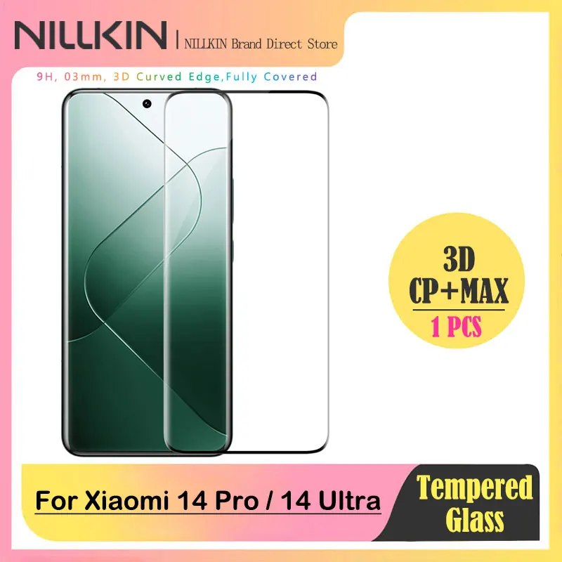 

Nillkin 3D CP+Max Film For Xiaomi Mi 14 Ultra Tempered Glass Anti-Explosion Full Coverage Screen Protector For Xiaomi 14 Pro