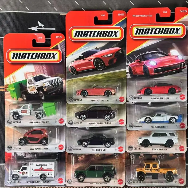 

25H/Matchbox, подлинный сплав 30782, Porsche Maserati Mercedes, маленький автомобиль Pucca, инженерный автомобиль, масштаб 1:64, литая модель игрушки для мальчиков