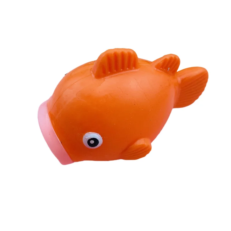 Cartoon Cute Squeeze Tongue Out Small Goldfish Toy Kids Stress Relief Toys Creative Goldfish Tongue Out  Pinch Music Fidget Toy