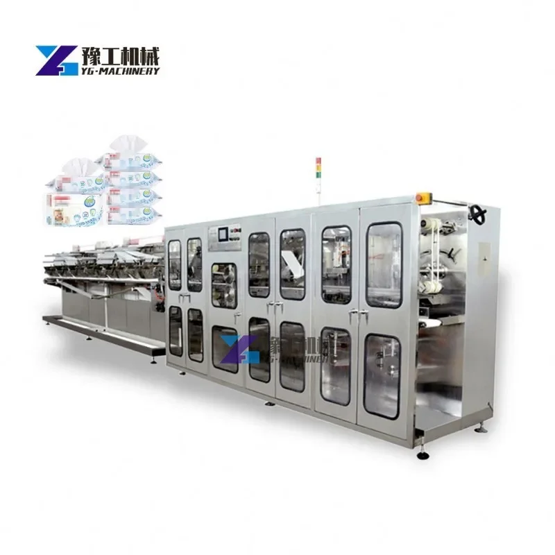 High Speed Desinfektion Wipes Cutting Machine Wet Wipes Machine Manufacturing Single Sachet Wet Wipe Tissue Making Machine