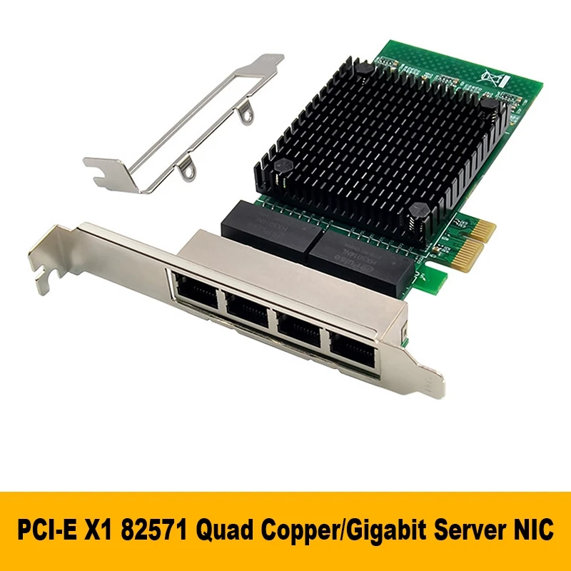 

PCI-E X1 Gigabit Network Card 82571GB 4 Port Server Network Card EXPI9402PT Gigabit Network Card