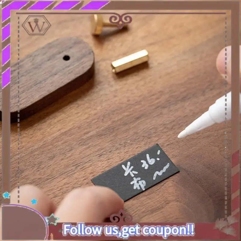 ABBG-1PCS Solid Wood Small Price Display Card Cake Product Tag Simple Handwritten Label Durable Easy Install