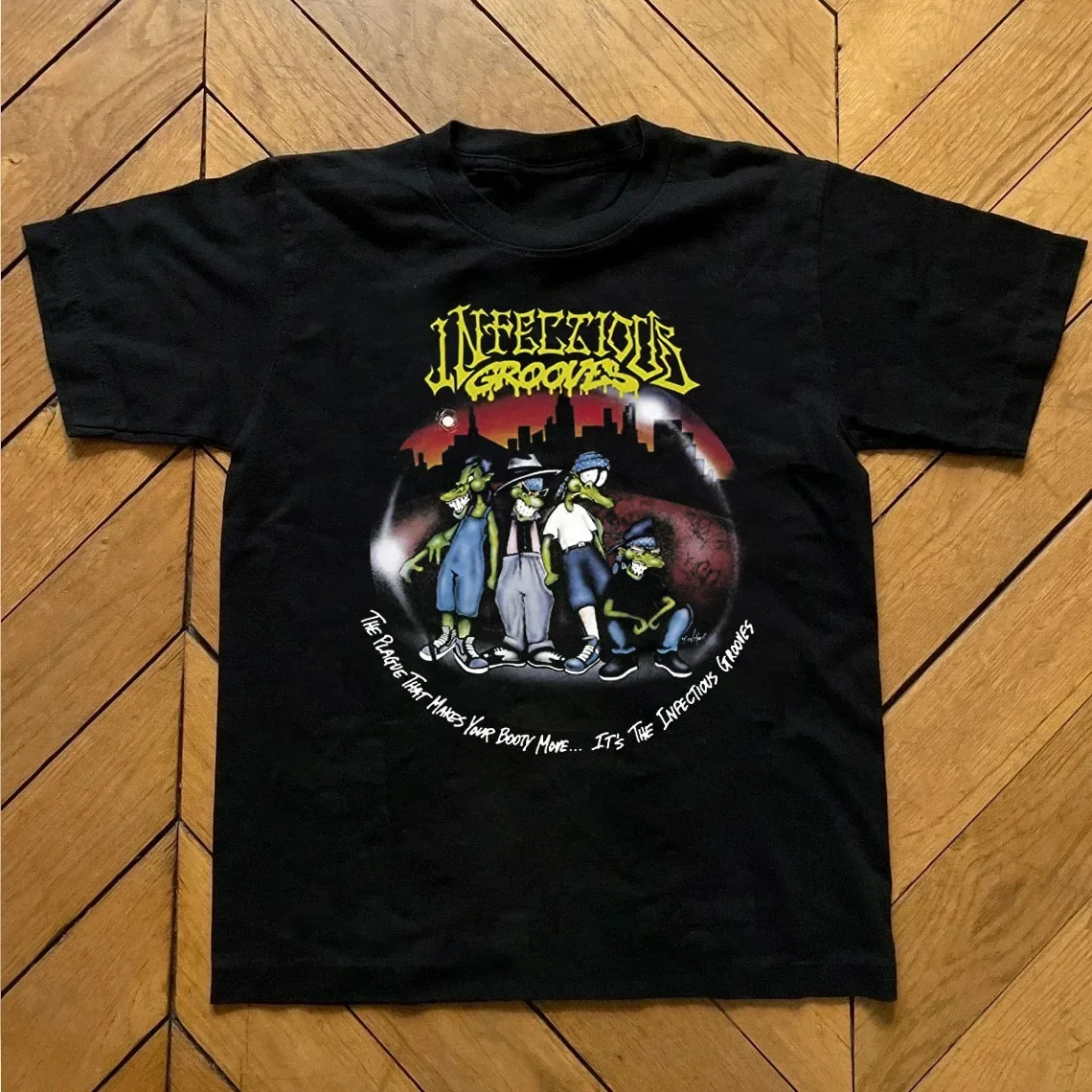 

Infectious Grooves Band Hip Hop Gift For Fan Cotton Black All Size T-Shirt TMA44