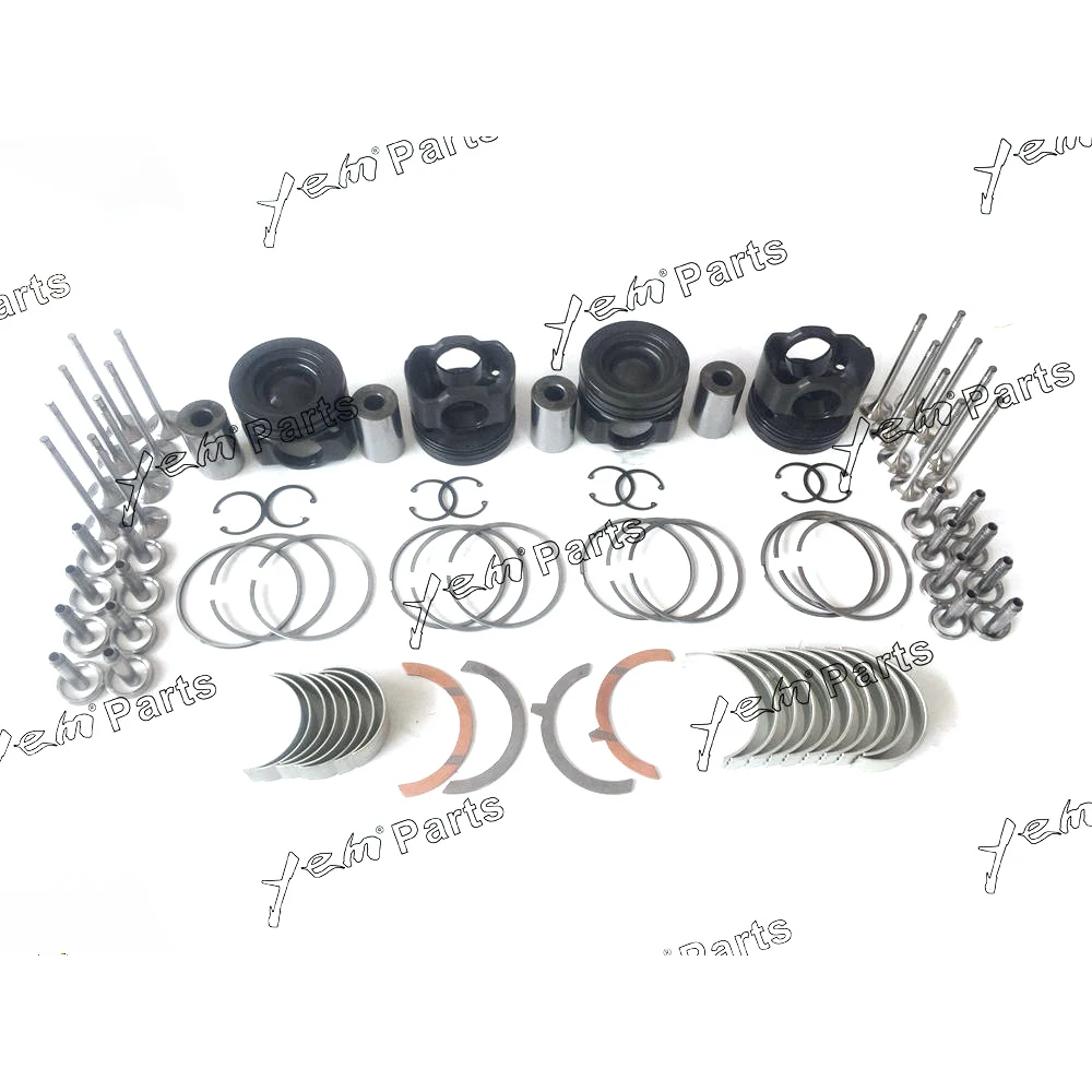 R916 Piston With Rings Bearings Set Valve Train For Liebherr R916 Excavator Engine Parts