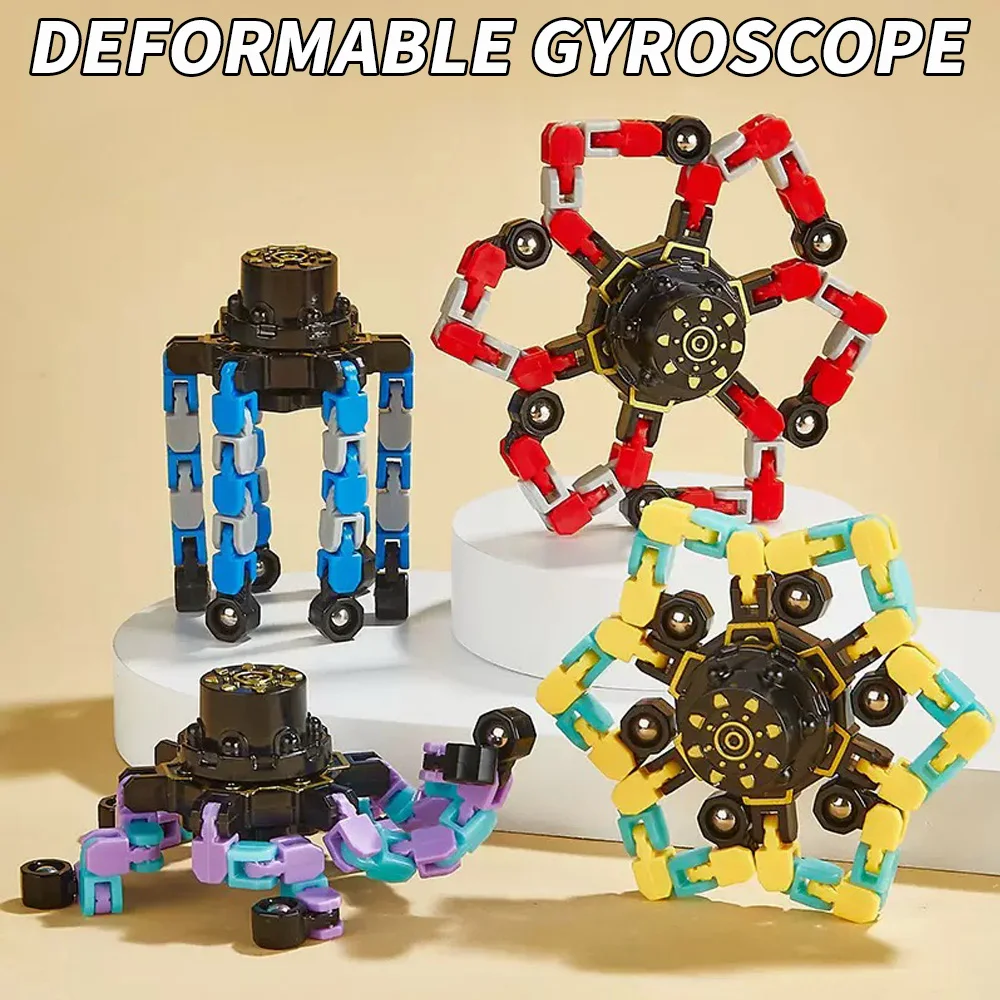 

4 шт./2 шт./1 шт. механический деформационный гироскоп на кончике пальца, многофункциональный гироскоп для уменьшения давления, вращения пальца