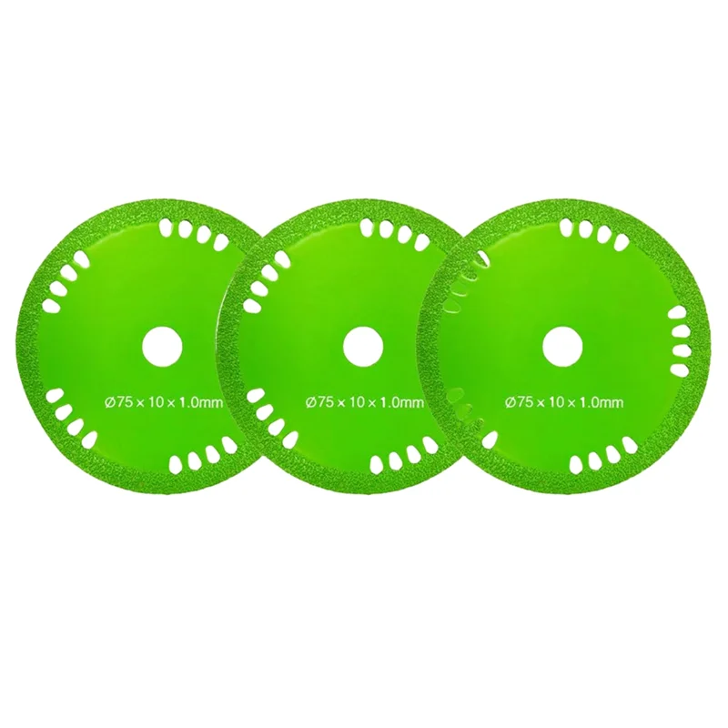 

A69erock Slab Grinding Disc 2.95Inch Glass Cutting Disc For Angle Grinder, 0.04Inch Ultra Thin 3Pcs