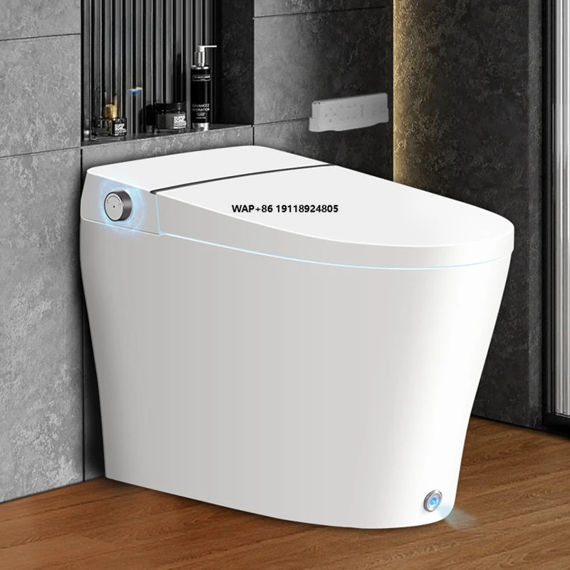 

Smart Toilet Bidet Tankless Auto Open/Close Lid Elongated Dual Flush One-Piece Water Closet Toilet