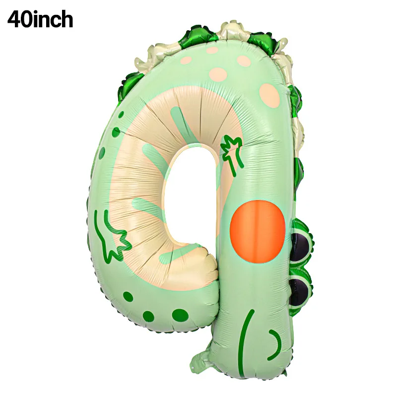 1 قطعة 40 بوصة كبيرة احباط الحيوان طباعة بالونة عيد ميلاد عدد بالون 0-9 حفلة عيد ميلاد سعيد زينة كبيرة الحيوان عدد بالون #6