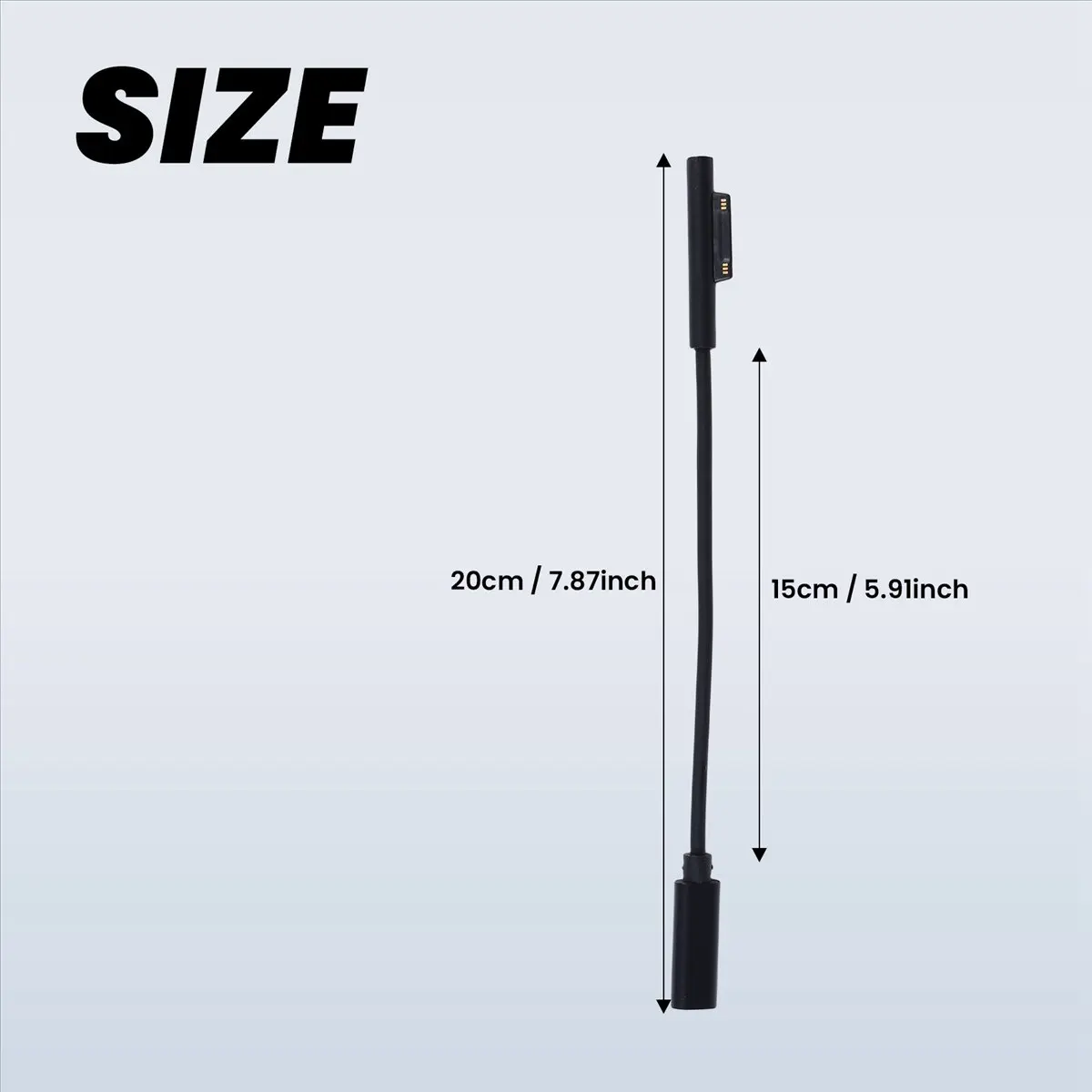 A72Z USB Type C PD 15V Power Charger Adapter Converter Charging Cable for Pro 7/6/5/4/3/GO/BOOK Laptop 1/2