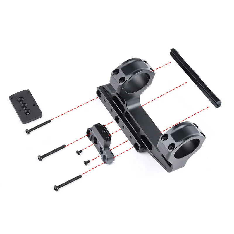 WADSN Airsoft Tattico Veloce Lpvo Scope Mount 30mm Red Dot Torcia per AR15 Fucile 20mm Picatiny Rail Sight Base Accessori