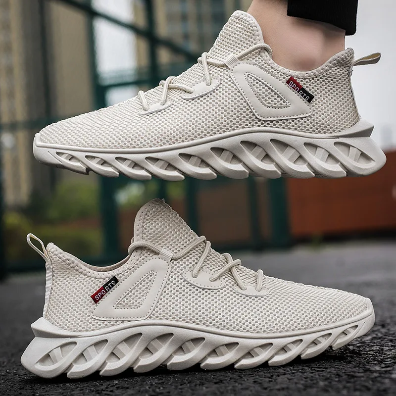 Hot Selling Men's Mesh Lace-up Casual Sneakers Fashion Brand for Men's Shoes Light Breathable Tennis Shoe Outdoor Sport Shoes