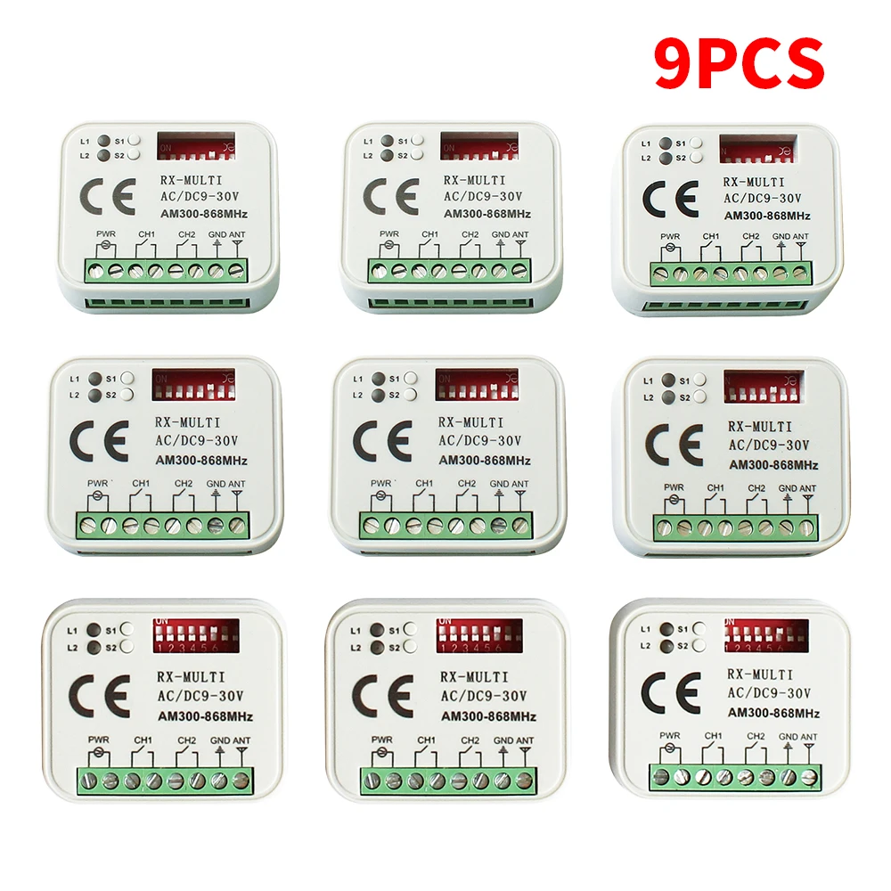 Приемник дистанционного управления 300-868 МГц 433 МГц RX MULTI Универсальный 9-30 В 220 В для управления гаражными воротами Garage Command
