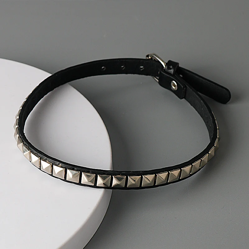 Anime Death Note Necklace Misa Amane Leather Choker Necklaces For Men Women Hip Hop Punk Rivet Collar Cosplay Jewelry Gifts image 3