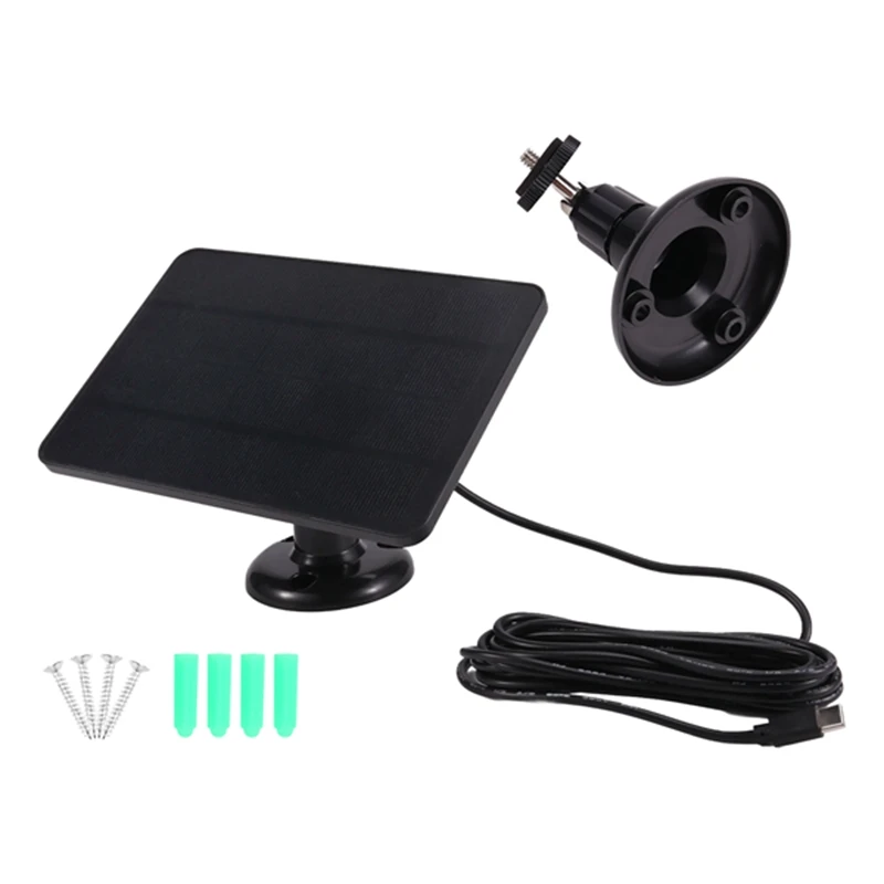 

IDUD Waterproof 4W Solar Panel For Home Security Camera Solar Cells Powered Charger Type C