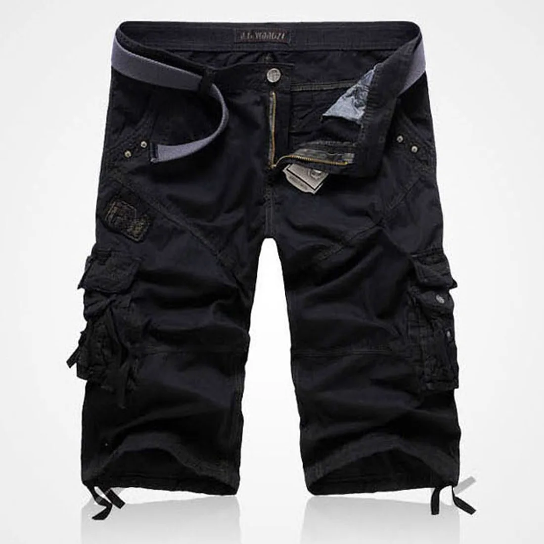 

Loose Fit Casual Cotton Work Trousers Men's 7/8 Length Straight Leg Pants Comfortable Breathable Summer Faion AOWOFS