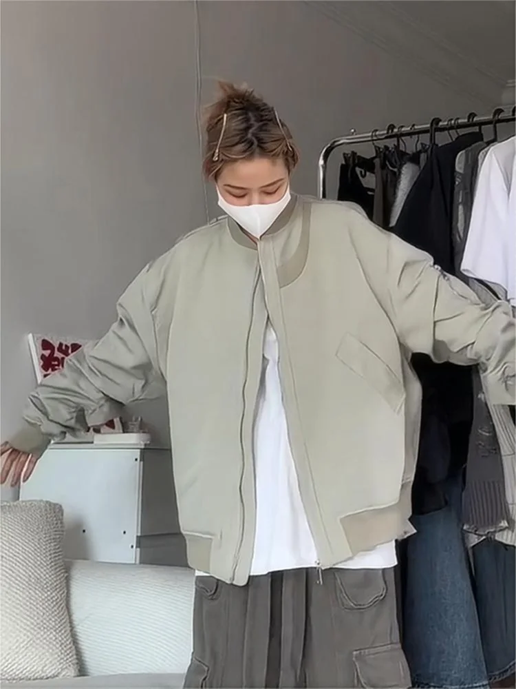 

Retro American MA Pilot Jaet Padded oulder ort Baseball Sle Men's Faionable Workwear Outerwear Polyester Nylon Com...